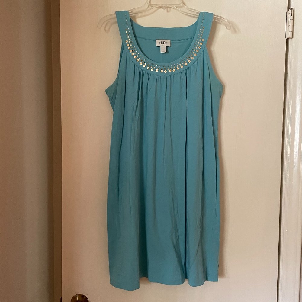 Blue Halter Dress from Loft